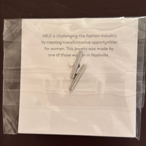 ABLE Gold Stacking Rings - Picture 2 of 2